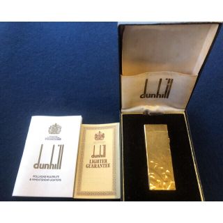 ダンヒル(Dunhill)のあやか様専用‼️ダンヒル　ローラガスライター　ゴールド(タバコグッズ)