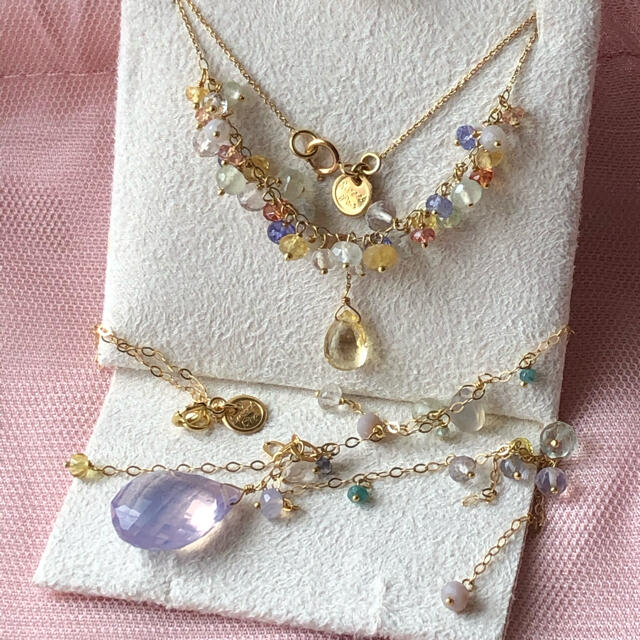 H.P.FRANCE(アッシュペーフランス)の専用‼️Sweet pea✨天然石ネックレス✨H.P.france レディースのアクセサリー(ネックレス)の商品写真