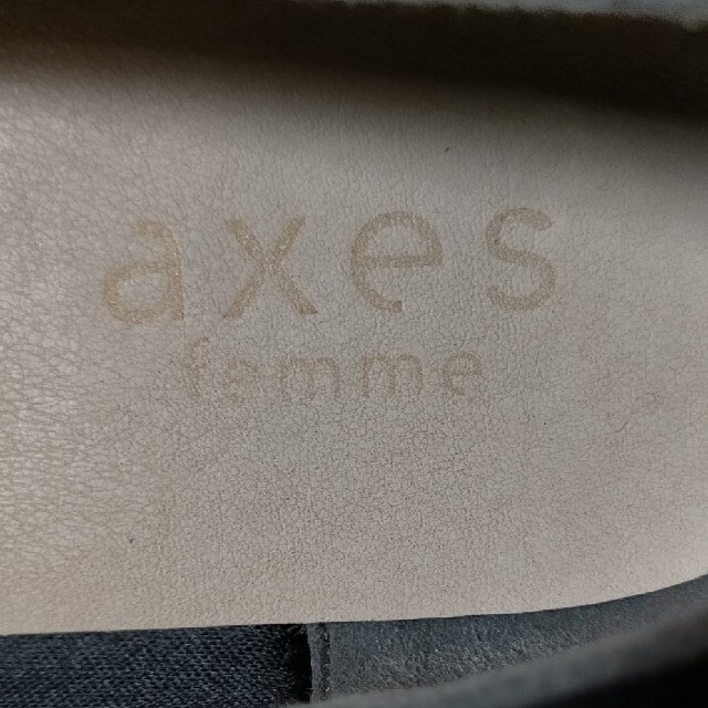 axes femme(アクシーズファム)の送料込 axes femme ローヒールパンプス M コサージュ＆足首ベルト付 レディースの靴/シューズ(ハイヒール/パンプス)の商品写真