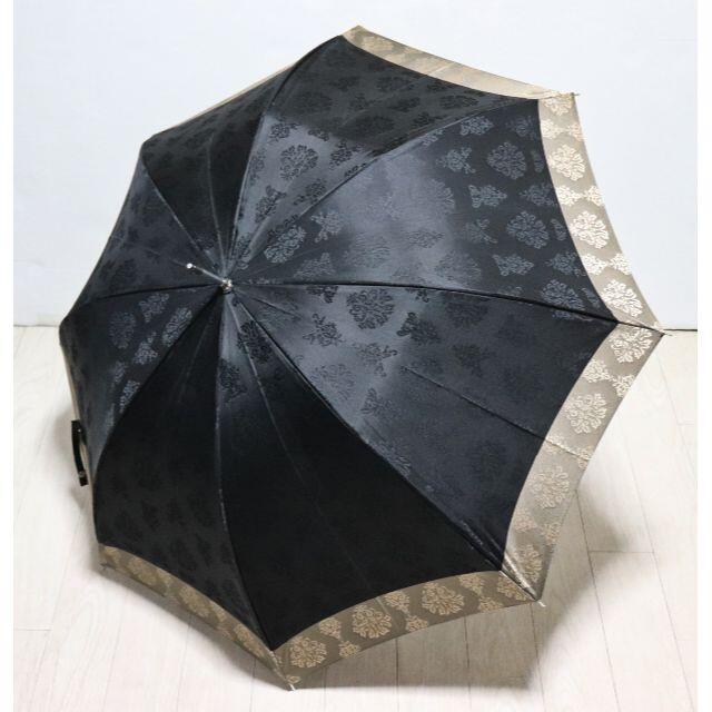 NINA RICCI(ニナリッチ)の新品【ニナリッチ】 上品なデザイン 長傘 8本骨 木製バンブー 雨傘 黒 レディースのファッション小物(傘)の商品写真