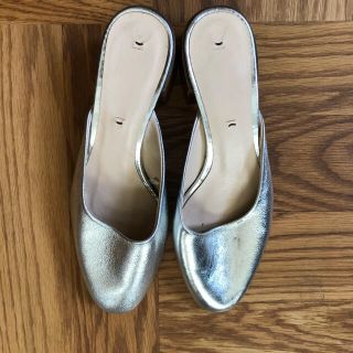 ザラ(ZARA)のZARA シルバーミュール35(サンダル)