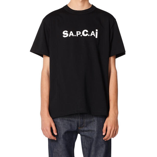 新品未使用SACAI × A.P.C. Kiyo Tee BLACK Mサイズ