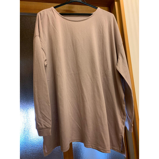 GRL(グレイル)の【GRL】ロングTシャツ ピンク レディースのトップス(Tシャツ(長袖/七分))の商品写真