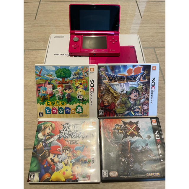 3dsのピンク 3dsソフト４本 携帯用ゲーム機本体 Www Angare Com