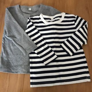 ムジルシリョウヒン(MUJI (無印良品))の無印ロンT2枚セット(Tシャツ/カットソー)