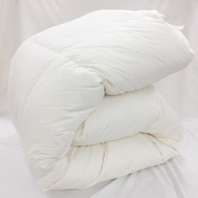 人気を誇る 羽毛布団 ダブル ニューゴールド 白色 日本製 190×210cm
