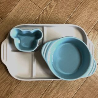 ルクルーゼ(LE CREUSET)のルクルーゼ  ベビー　3点セット(離乳食器セット)