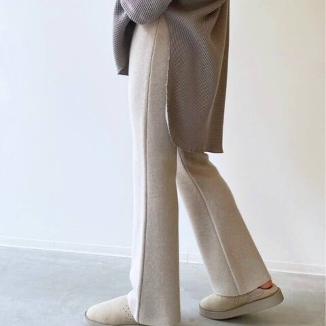 パンツ L'Appartement CLASSE - L'Appartement KNIT PANTS ベージュ 34 ...