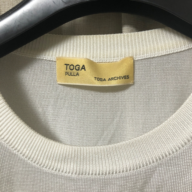 TOGA(トーガ)のタイムセール　TOGA PULLA  切り替えチェック薄手トップス　サイズ1 レディースのトップス(カットソー(長袖/七分))の商品写真