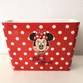 ディズニー(Disney)の【美品】レア　ミニーマウス 陶器 ケース(小物入れ)