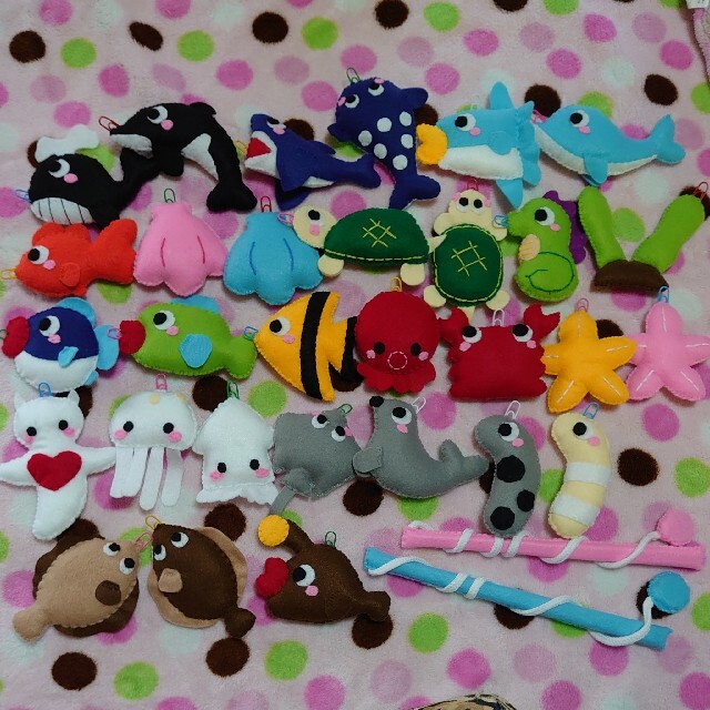 フェルト ハンドメイド 魚釣り お魚30匹 釣竿3本セットの通販 By Snow Music ラクマ フェルト ハンドメイド 魚釣り お魚30匹 釣竿3本セットの通販 By Snow Music ラクマ