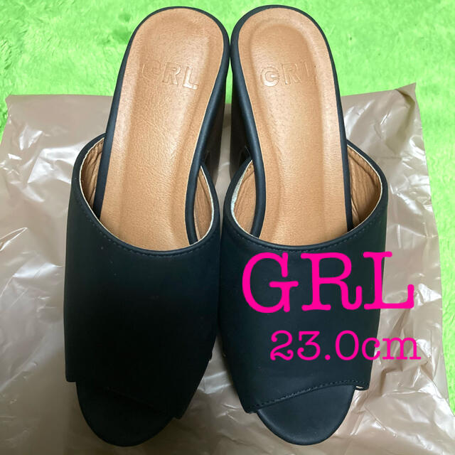 GRL(グレイル)の[処分前最終値下げ] GRL ウッドヒール厚底サンダル 23.0cm レディースの靴/シューズ(サンダル)の商品写真