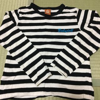 ベビードール(BABYDOLL)のベビードール 長袖ボーダーTシャツ  ロンT 130サイズ【整理番号S1】(Tシャツ/カットソー)