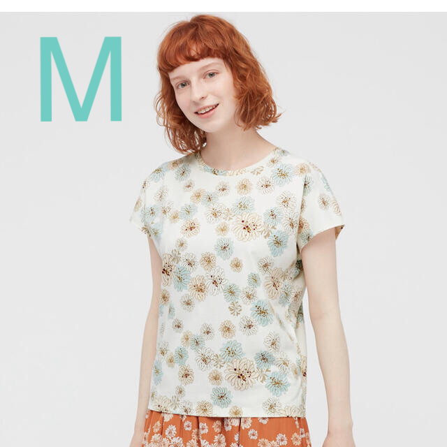 UNIQLO(ユニクロ)のユニクロ　ポール&ジョー　UT Tシャツ　PAUL&JOE 花　菊　M レディースのトップス(Tシャツ(半袖/袖なし))の商品写真