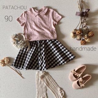 パタシュー(PATACHOU)のPATACHOUパタシュー⚘トップス&ハンドメイド⚘ギンガムスカート*̩̩̥୨୧(Tシャツ/カットソー)