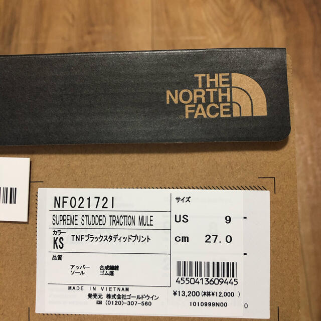 Supreme(シュプリーム)のSupreme The North Face Studded Mule メンズの靴/シューズ(その他)の商品写真