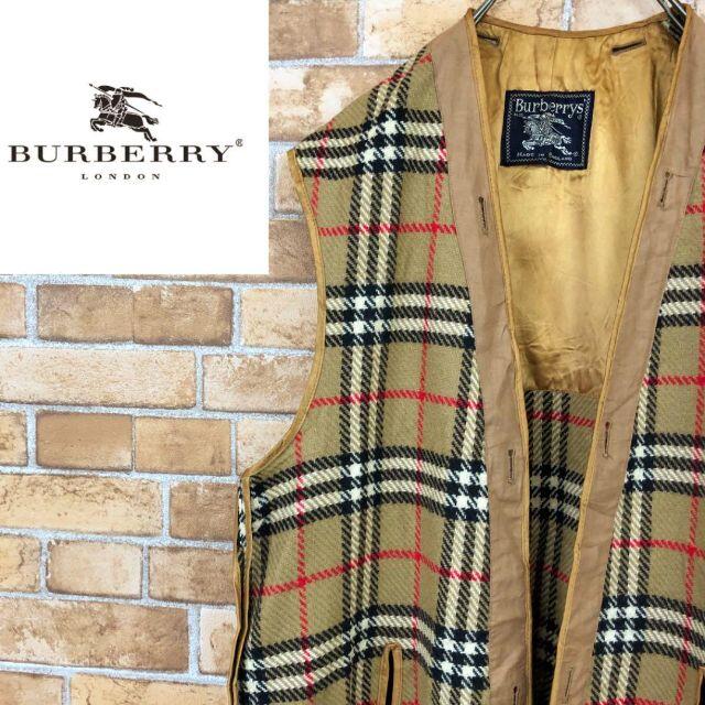 BURBERRY(バーバリー)の♡バーバリーズ♡イングランド製　ライナーロングベスト　ノバチェック メンズのトップス(ベスト)の商品写真