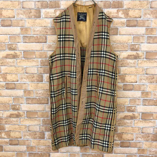 BURBERRY(バーバリー)の♡バーバリーズ♡イングランド製　ライナーロングベスト　ノバチェック メンズのトップス(ベスト)の商品写真