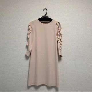 ランバン(LANVIN)のLANVIN ランバン　ワンピース　ピンク　レース(ひざ丈ワンピース)