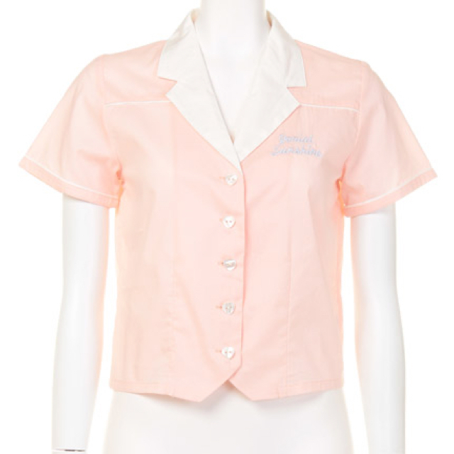 Ank Rouge(アンクルージュ)のボーリングシャツ&プリーツスカート レディースのトップス(シャツ/ブラウス(半袖/袖なし))の商品写真