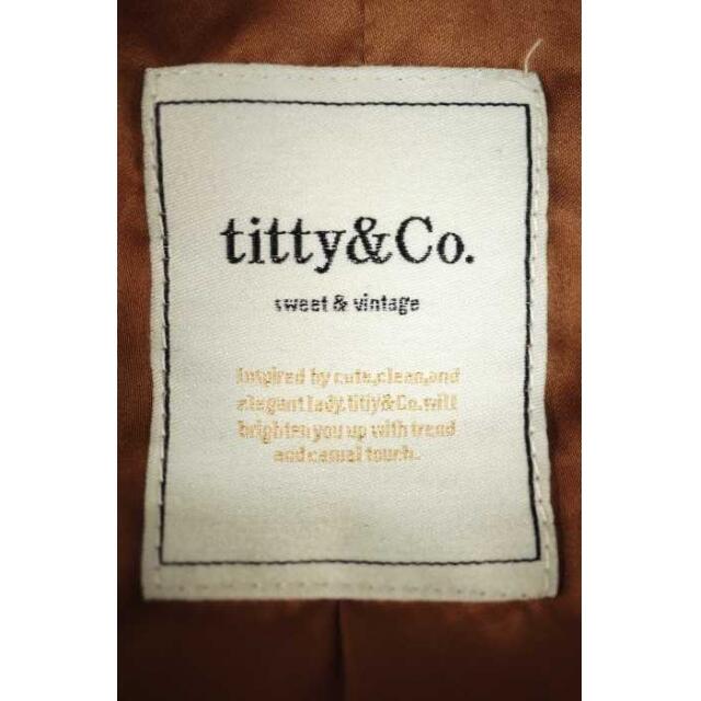 titty&co(ティティアンドコー)のtitty&Co（ティティアンドコー） ピーチフレアトレンチコート レディース レディースのジャケット/アウター(トレンチコート)の商品写真