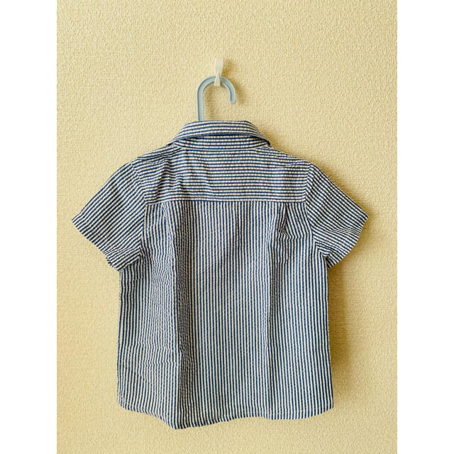 SHOO・LA・RUE(シューラルー)の恐竜柄ストライプシャツ キッズ/ベビー/マタニティのキッズ服男の子用(90cm~)(Tシャツ/カットソー)の商品写真