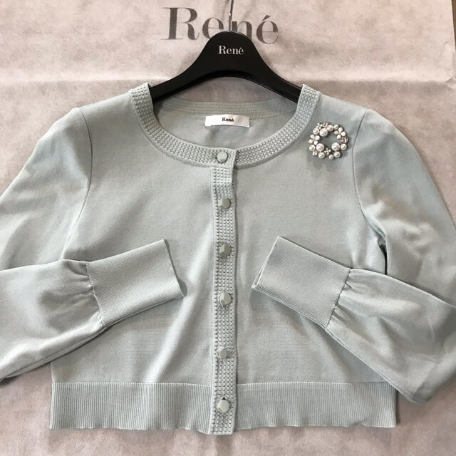 2022年春夏 2023年René ルネ Lady Blouse ミルクホワイト リボン