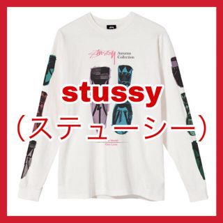 ステューシー(STUSSY)の【60％OFF♪︎数回着用のみ】ステューシー　長袖Tシャツ2枚組　ホワイト　L(Tシャツ/カットソー(七分/長袖))