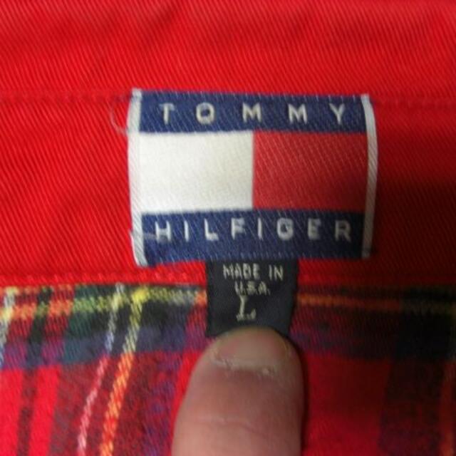 TOMMY HILFIGER(トミーヒルフィガー)のTOMMY HILFIGER (トミーヒルフィガー) ブルゾン　赤　サイズL メンズのジャケット/アウター(ブルゾン)の商品写真