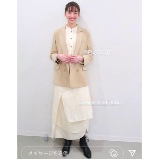 エンフォルド(ENFOLD)の⭐︎新品タグ付き⭐︎ENFOLD COブロードレイヤーSH DRESS (ロングワンピース/マキシワンピース)