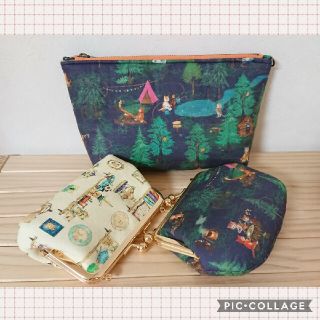 フランシュリッペ(franche lippee)の＊みいな＊さま専用ページ♪がま口ポーチ＊キャンプ＊(ポーチ)