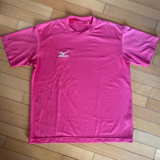 ミズノ(MIZUNO)のミズノ Tシャツ　ピンク　L(Tシャツ/カットソー(半袖/袖なし))