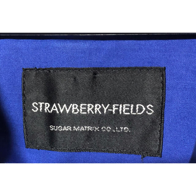 STRAWBERRY-FIELDS(ストロベリーフィールズ)の美品☆ストロベリーフィールズ ステンカラー トレンチ スプリング コート　ブルー レディースのジャケット/アウター(スプリングコート)の商品写真