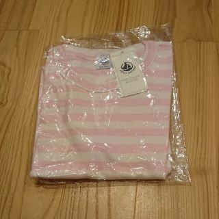 プチバトー(PETIT BATEAU)のプチバトーPETIT BATEAU 半袖Tシャツ ピンクボーダー S 新品未使用(Tシャツ(半袖/袖なし))