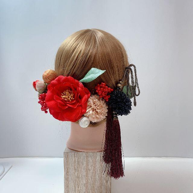 新品 髪飾り 着物 卒業式 結婚式 成人式 和装 椿 ヘッドドレス ヘアアクセの通販 By Tomoko Shop ラクマ