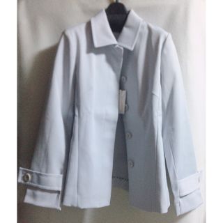 新品エフデ　ストレッチジャケット　水色