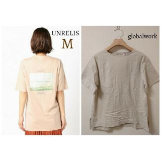 アンレリッシュ(UNRELISH)の新品 アンレリッシュ フォトプリントTシャツ、グローバルワークTシャツ(Tシャツ(半袖/袖なし))