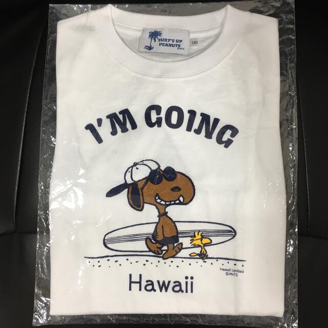 SNOOPY(スヌーピー)の120 希少 新品 ハワイ限定 日焼けスヌーピー Tシャツ マキさんデザイン キッズ/ベビー/マタニティのキッズ服男の子用(90cm~)(Tシャツ/カットソー)の商品写真