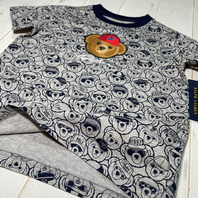 POLO RALPH LAUREN(ポロラルフローレン)の2021新作☆ ラルフローレン　総柄ベア　Tシャツ　2T/95 キッズ/ベビー/マタニティのキッズ服男の子用(90cm~)(Tシャツ/カットソー)の商品写真