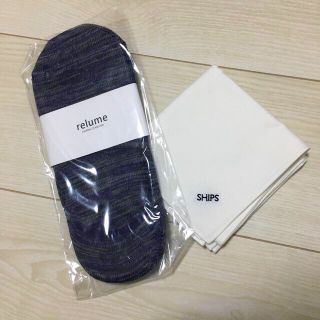 シップス(SHIPS)の【I88様専用】SHIPSポケットチーフ＋Men's ソックス付き(ハンカチ/ポケットチーフ)