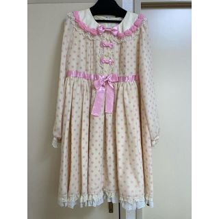 アンジェリックプリティー(Angelic Pretty)のangelic pretty ドットワンピース(ひざ丈ワンピース)