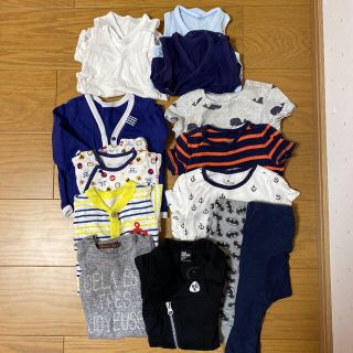 ベビーギャップ(babyGAP)の60-70サイズ 夏用 男の子 まとめ売り(ロンパース)