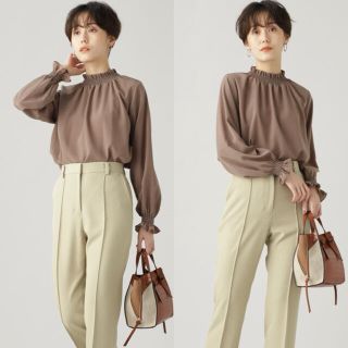 エヌナチュラルビューティーベーシック(N.Natural beauty basic)の【今季☆大人気】シャーリングブラウス(シャツ/ブラウス(長袖/七分))