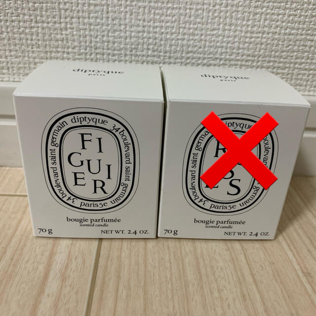 diptyque(ディプティック)のdiptyque 新品　ディプティック　キャンドル　お香　ギフト  ハンドメイドのインテリア/家具(アロマ/キャンドル)の商品写真