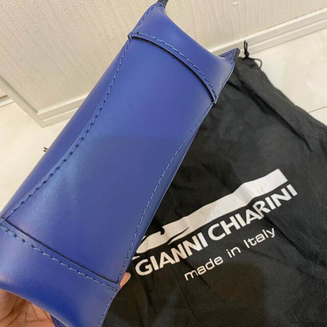 Gianni chiarini  ブルー　ワンハンドル　バッグ 3