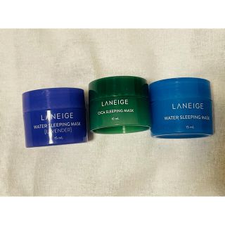 ラネージュ(LANEIGE)の【新品】LANEIGE スリーピングマスク　3種類ミニセット(フェイスクリーム)