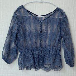 グレイル(GRL)の【GRL】花柄シースルーブラウス(シャツ/ブラウス(長袖/七分))