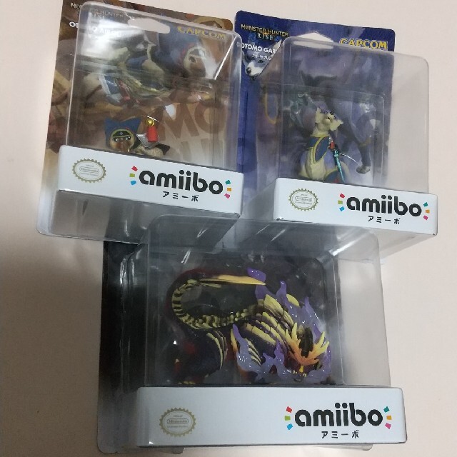 モンスターハンターライズ amiibo アイルー ガルク マガイマガド エンタメ/ホビーのフィギュア(ゲームキャラクター)の商品写真