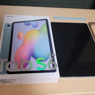 ギャラクシー(Galaxy)のしぃたけ様専用極美品 Galaxy tablet S6 Lite ペン付きブルー(タブレット)