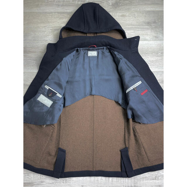BRUNELLO CUCINELLI(ブルネロクチネリ)のA41 ブルネロクチネリ　フーデッドコート　バージンウール　ネイビー　46 メンズのジャケット/アウター(マウンテンパーカー)の商品写真